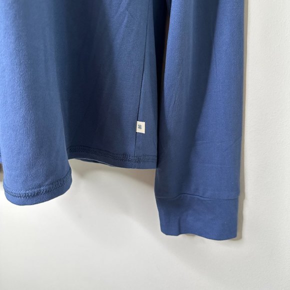 Lucky Brand Blue Long Sleeve Graphic Shirt Women's Medium NEW - Picture 3 of 5